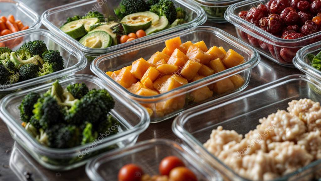 Vasetti e contenitori per meal prep settimanale