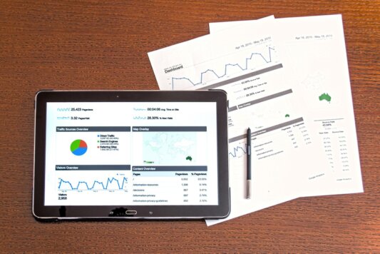 Esempio di report con grafici di composizione corporea