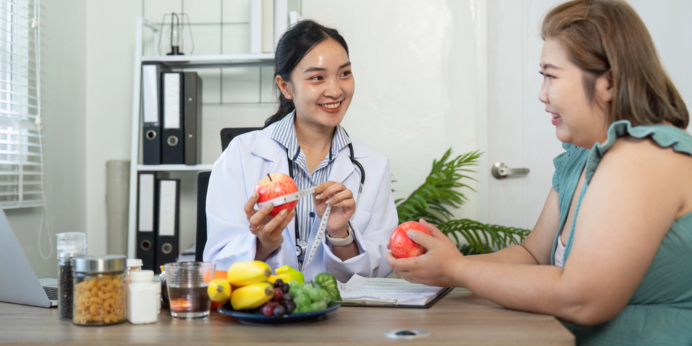 Sessione di educazione alimentare con appunti
